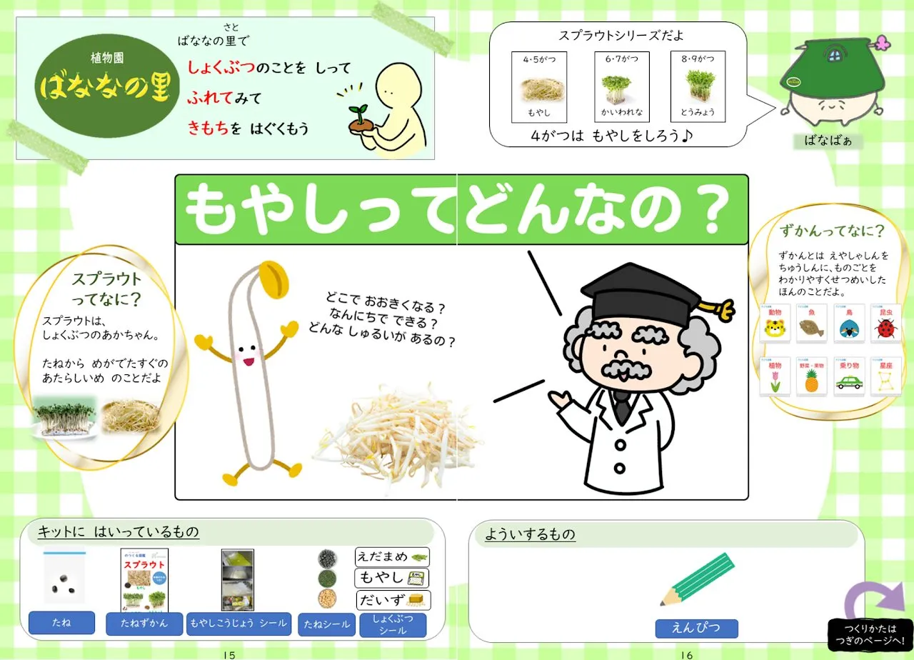 2025年4月号「もやしってどんなの?」の冊子より